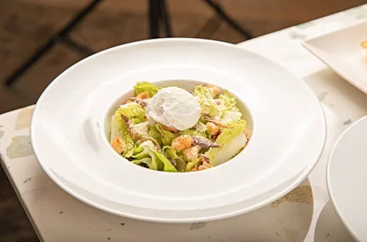 caesar salad crisp romaine lettuce parmesan croutons